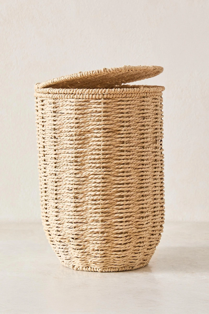 BATHROOM TRASH CAN WITH REMOVABLE LID