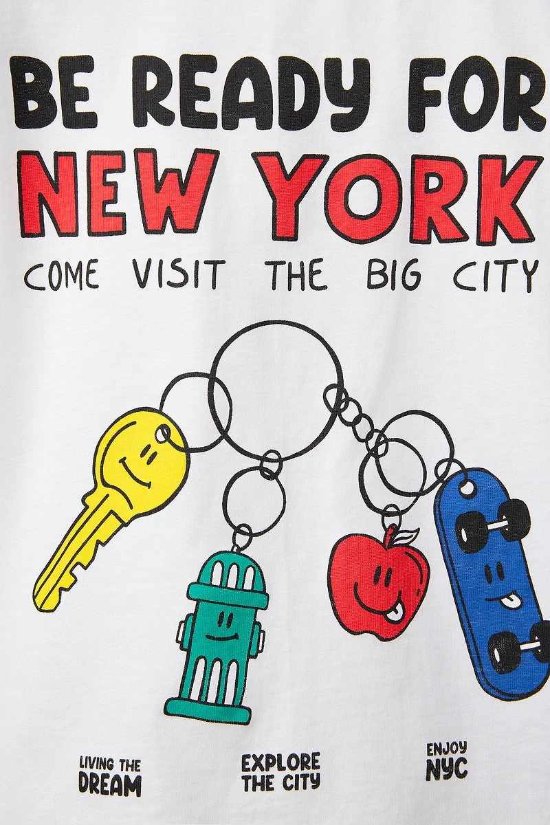 T-SHIRT À INSCRIPTION IMPRIMÉE