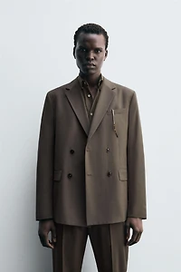 DOUBLE BREASTED SUIT BLAZER