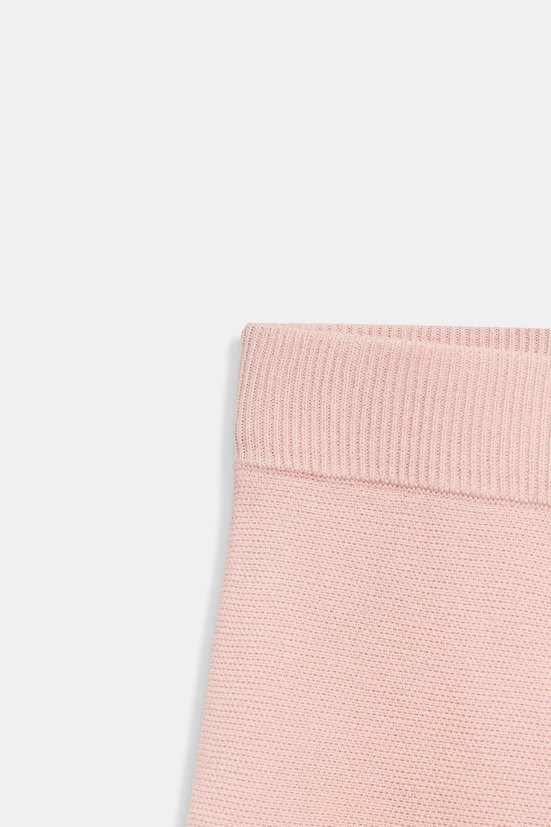 MINI BOX PLEAT KNIT SKIRT