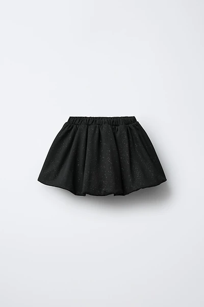 SHINY PONTE BALLOON SKIRT