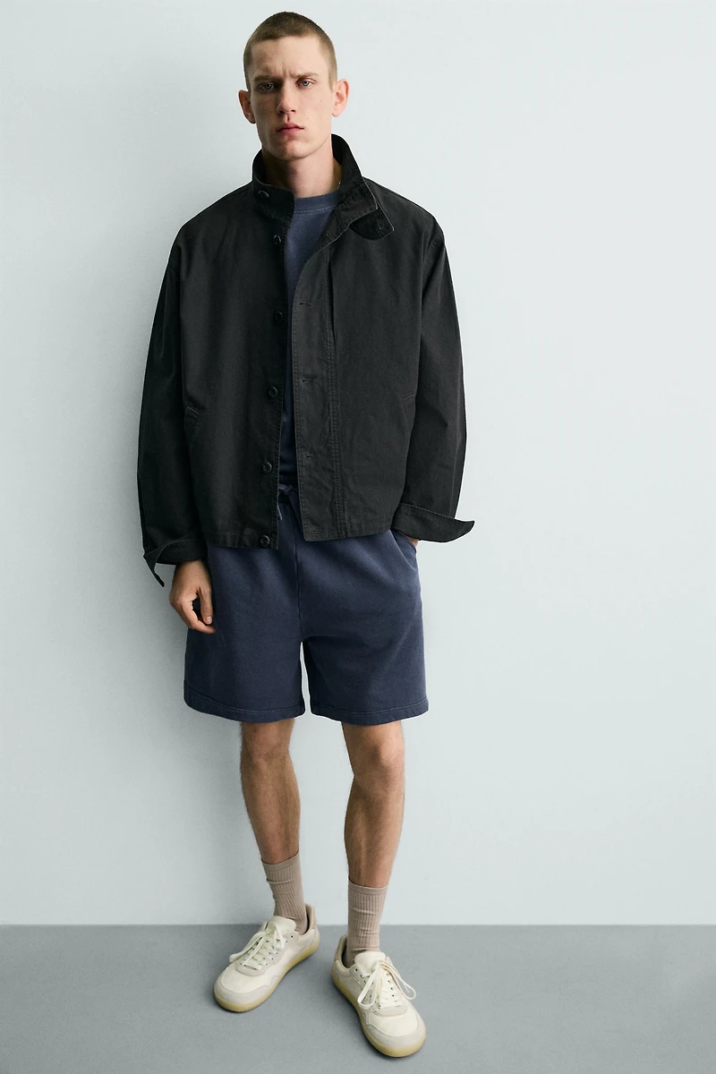 BASIC WASHED JOGGER SHORTS