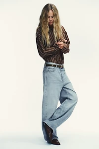 TRF MID-RISE BAGGY BALLOON JEANS