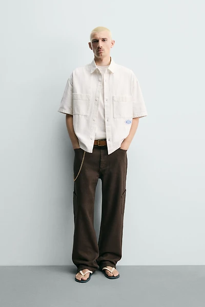 WASHED PRINT RELAXED FIT SHIRT