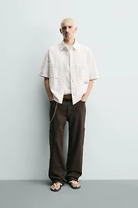 WASHED PRINT RELAXED FIT SHIRT