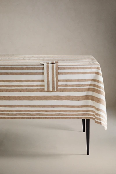 STRIPED LINEN TABLECLOTH