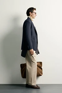 100% WOOL RELAXED FIT BLAZER