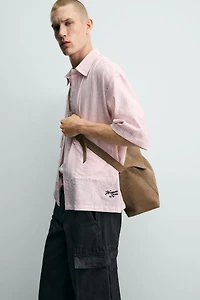 STRIPED TEXTURED JACQUARD SHIRT