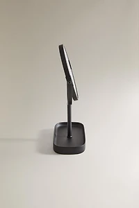 BLACK RESIN VANITY MIRROR