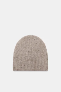 BONNET BEANIE EN MAILLE CANNELÉ