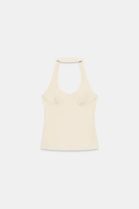 TOP HALTER EN POLYAMIDE
