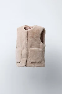 FAUX FUR VEST