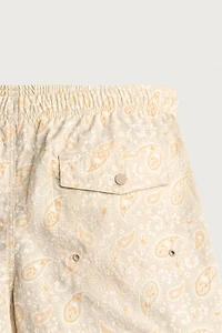 PAISLEY MID-LENGTH SWIM TRUNKS