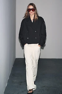 ZW COLLECTION WATER REPELLENT SHORT TRENCH COAT