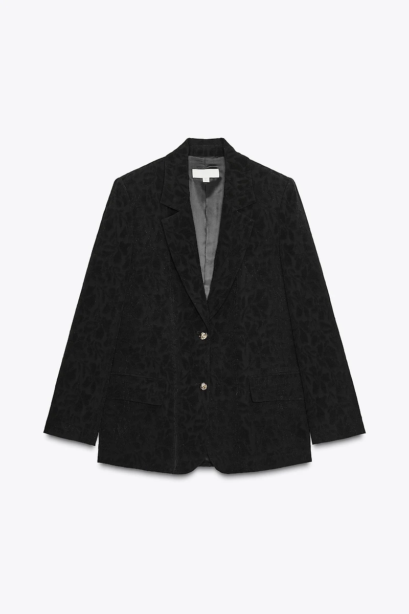 BLAZER JACQUARD ÉPAULETTES