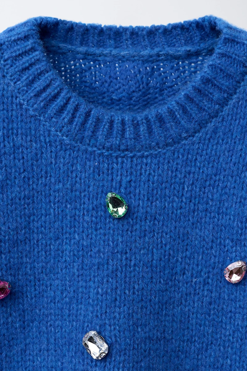 KNIT JUMPER WITH STONES