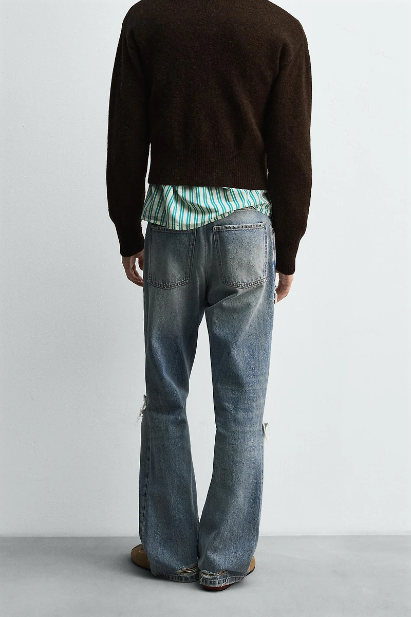 RIPPED FLARE FIT JEANS HARRY LAMBERT FOR ZARA X DISNEY