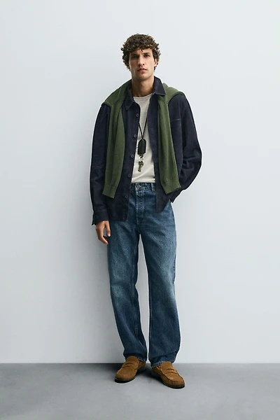 SUEDE LEATHER OVERSHIRT