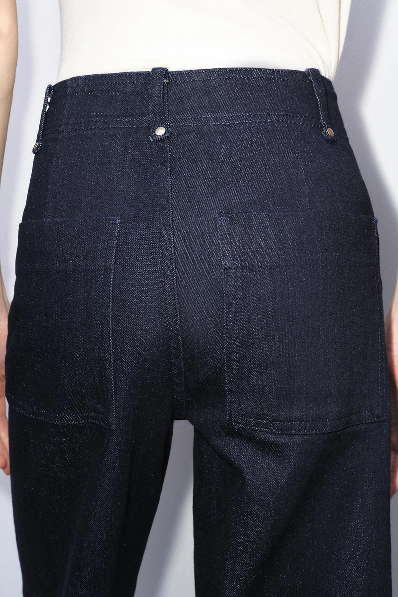 JEAN COUPE LARGE ET TAILLE HAUTE COLLECTION ZW
