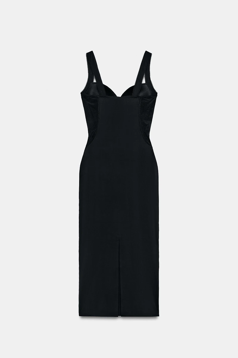 MIDI DRESS WITH POLYAMIDE