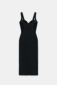 MIDI DRESS WITH POLYAMIDE