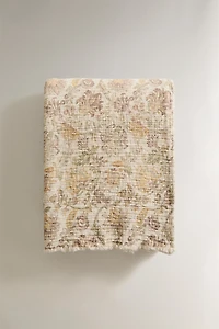 COTTON FLOWER BLANKET