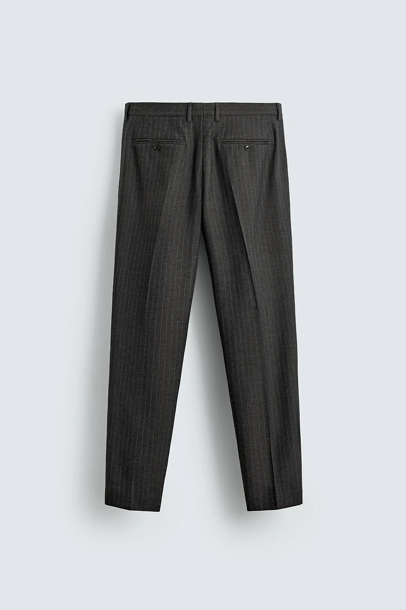 PINSTRIPE SUIT PANTS
