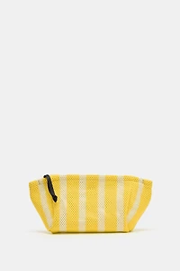 CUT-OUT EFFECT TOILETRY BAG
