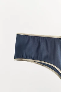 SILK CONTRAST STRAP PANTIES