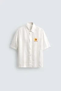 EMBROIDERED STRIPED JACQUARD SHIRT