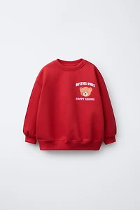 BEAR PRINT SWEATSHIRT