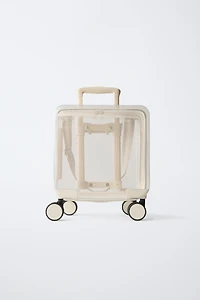 VALISE DE VOYAGE TRANSPARENTE