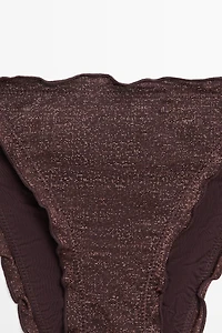 Bas de bikini volant brillant