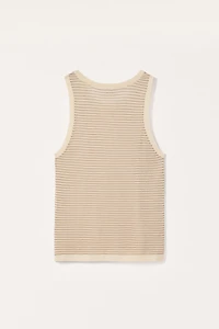 LIMITED EDITION STRIPED KNIT TANK TOP