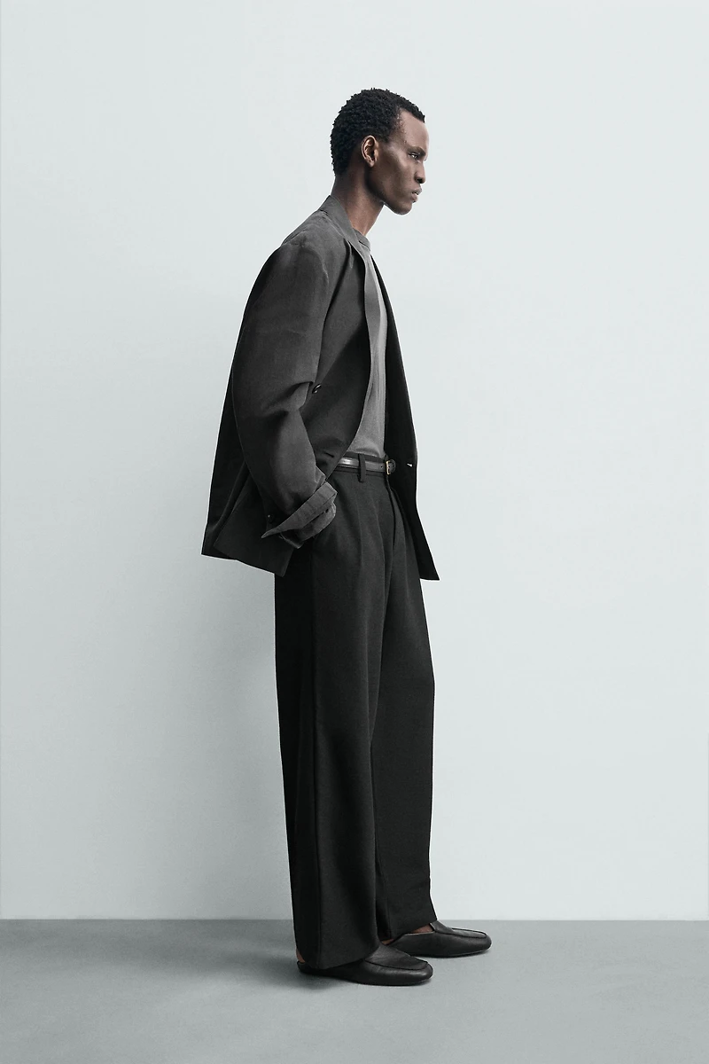 PLEATED RELAXED FIT PANTS