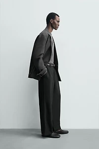 PLEATED RELAXED FIT PANTS