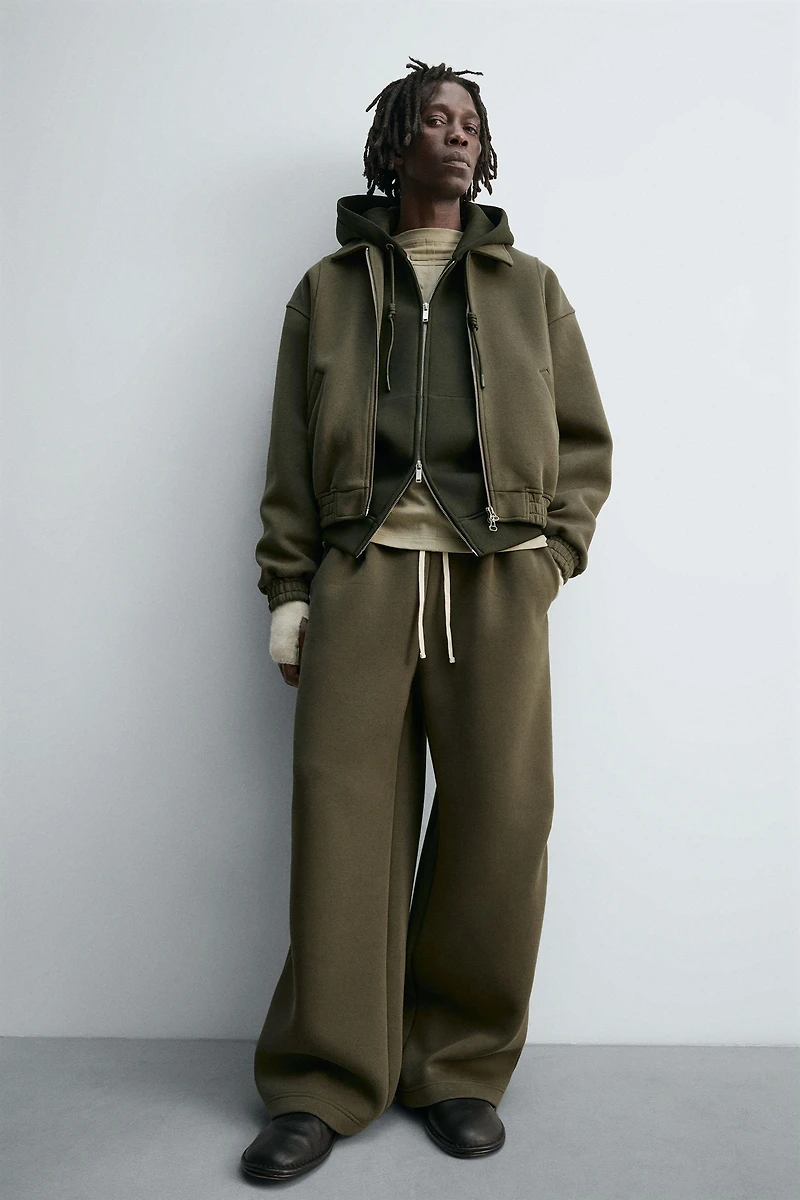 NEOPRENE EFFECT BOXY FIT JACKET