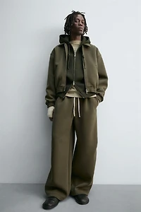 NEOPRENE EFFECT BOXY FIT JACKET