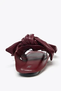 SANDALES LACETS CUIR