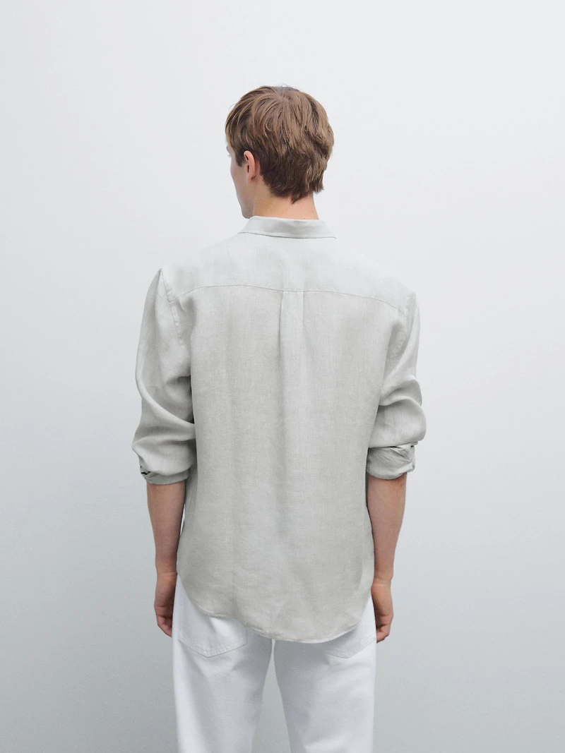 100% linen regular fit shirt
