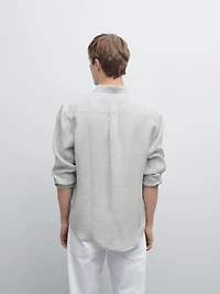 100% linen regular fit shirt