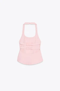 BOW HALTER TOP