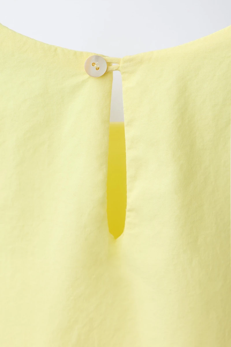 POPLIN BOW DRESS