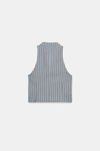 STRIPED WRAP VEST