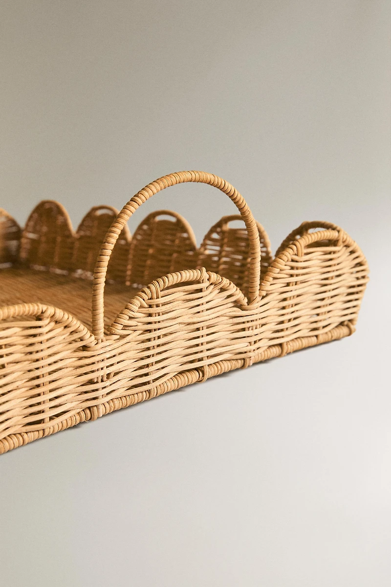 RATTAN WAVE TRAY