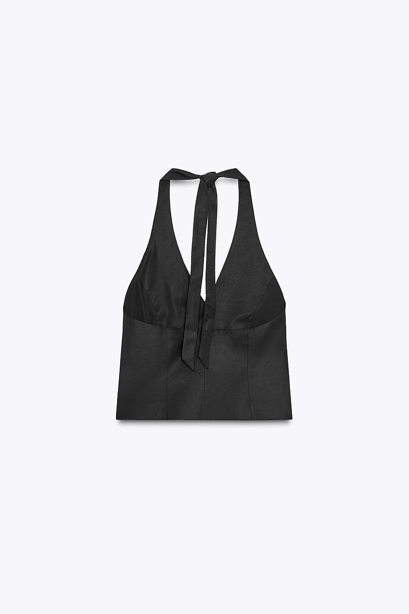 HALTER TIE TOP VEST