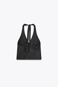 HALTER TIE TOP VEST