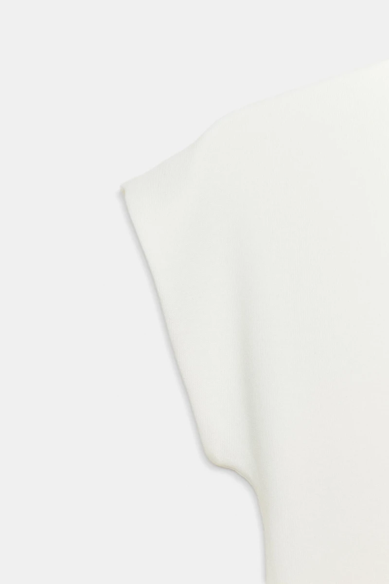 BODY EN COTON À COL MONTANT