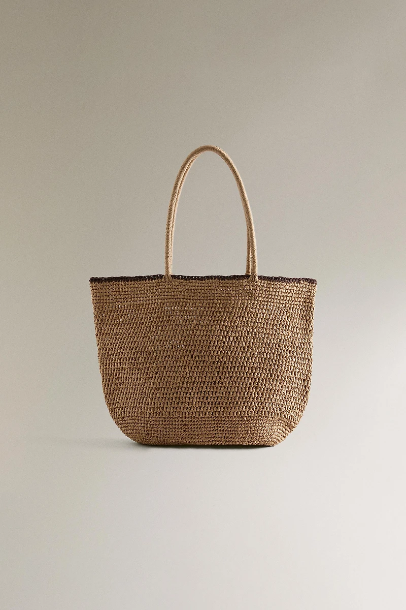 PAPER BAG WITH TRIM DETAIL