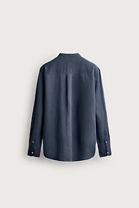 LINEN COTTON RELAXED FIT SHIRT